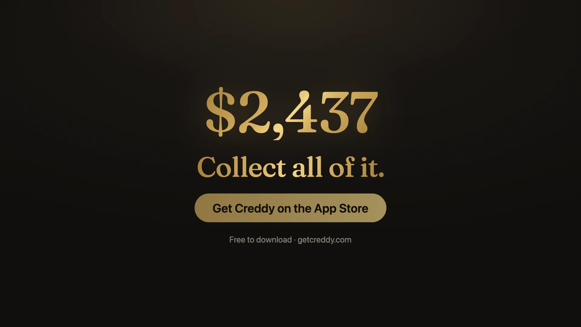 Creddy — every benefit, every dollar